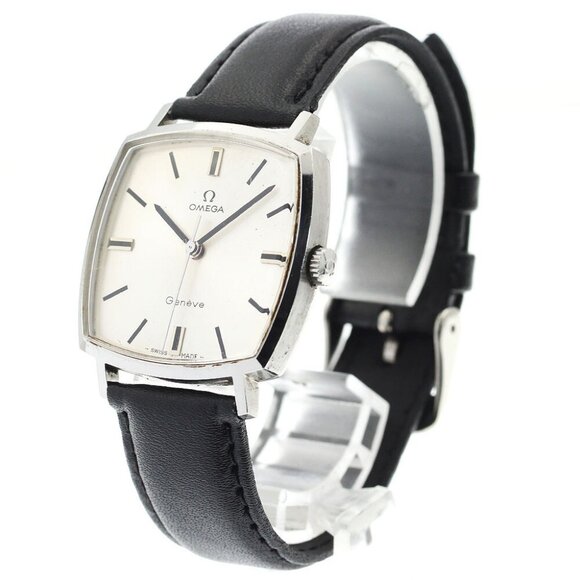 OMEGA Geneve 131 022 Square cal.601 Silver Dial Hand Winding Men's Watch - Picture 1 of 13